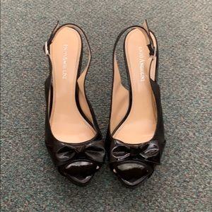 Enzo Angiolini Black Peep Toe Shoes.